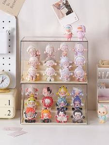 Blind Box Display Rack Plastic Transparent Box Acrylic Storage Rack Dustproof Organizer Box Pop Mart 盲盒 收納 展示盒