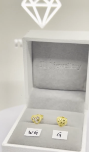 MJ Jewellery Gold Love Earrings S144 375 Gold & 916 Gold