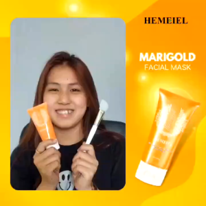 HEMEIEL - Marigold Cleansing Peel Off Facial Mask 60g Anti Allergic Mengangkat Komedo Wajah Mencerahkan Kulit Melembabkan Kulit Mencegah Kulit Kering Meningkatkan Kontrol Oksidasi Melembutkan Kulit Kering anti radang Centella Asiatica