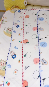 Khăn Quấn Bé Sơ Sinh DOTINI 3 Lớp Chần Bông Cotton Mềm Mại 85x85cm Chăn Quấn Choàng Ủ Khăn Ủ Mền Cho Bé Đa Năng Cao Cấp