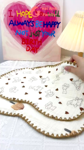 Gối xô sơ sinh cotton 10 lớp mềm mại thấm hút mồ hôi cho trẻ sơ sinh