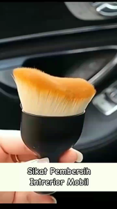 Sikat Pembersih Interior Mobil Gagang Pendek Bahan Nilon / Brush Dust Remover Cleanning Tool / Alat Penghilang Debu Kotoran Untuk Celah Dashboard AC Keyboard Multifungsi / Kuas Poles Laptop PC Ruangan Bulu Super Halus & Lembut Kualitas Tinggi - HOMIA