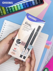 GREEBEL Pulpen Ballpoin Pen Gel | GP-502 RIVAL 0.5 BLACK