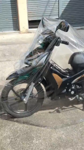 ผ้าคลุมรถมอเตอร์ไซค์ และBig bike หนาที่สุด 0.08mm กันน้ำ กันฝุ่น แบบใส ราคาถูก พลาสติก PVC ใส