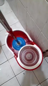 Stainless Steel Spin Mop Map Floor Cleaning Mop with Handle 360 Degree Rotating Floor Mop--MULTICOLOR
