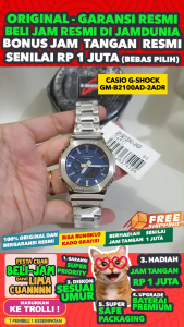 CASIO ORIGINAL - CASIO G-SHOCK GM-B2100AD-2ADR - MEN NG - STAINLESS - Silver - Jam dunia JD18