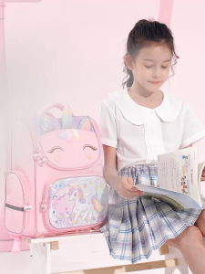 Girls Backpack Unicorn School Bag: Cute Lightweight Toddler Backpack with Chest Strap