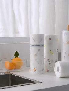 Tissue Dapur Ajaib Serbaguna Bermotif Bisa Cuci /Tisu Gulung Dapur Penyerapan Minyak / Tisu Kain Lap