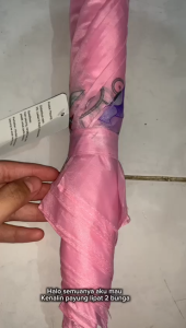 Payung Lipat 2 Bunga Kembang Murah Cakep Cantik