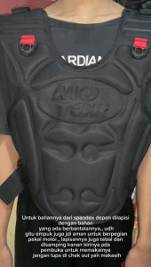 ROMPI MOTOR PLUS SINGLE LAYER ORIGINAL - Alas Dada Depan Hangat Anti Angin MACHO KEREN