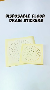 10 PCS Disposable Floor Drain Stickers Kitchen Bathroom Sewer Anti-Blocking Filter for Hair Non-Woven Home Cleaning Supplies