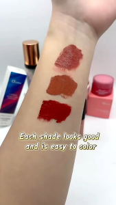 (PTWOP) 3pcs/Set Liquid Lipstick Lip Gloss 3Colors Waterproof Lightweight Long-lasting Matte Lip Stain Lip Glaze For Women Cosmetics