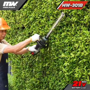 เครื่องตัดแต่งพุ่มไร้สาย MIKAWA รุ่น MW-301B (BL) เครื่องตัดแต่งพุ่มไม้ เลื่อยตัดแต่งพุ่ม เครื่องตัดแต่งพุ่มไม้ เครื่องตัดแต่งพุ่มไม้แบตเตอรี่