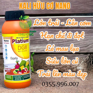 PHÂN BÓN KALI HỮU CƠ Nano Lá nhanh chuyển lụa hạn chế đi đọt kích to củ lớn ngọt trái lên cơm kali hữu cơ 3 tốt