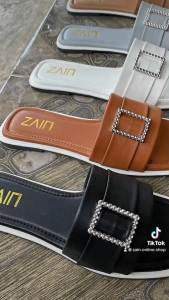 ZAIN - Atley Sandal Teplek Wanita Flat Casual Korean Style