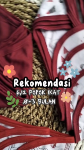 Seri Marun 12 Pcs Popok Bayi Baru Lahir Popok Ikat Kain Cuci Ulang 100% Kualitas Premium