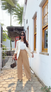 Celana Kulot Jennie Knit Pants Highwaist Knit Kancing 2 Pants Cullote Wanita Sandar Dan Jumbo