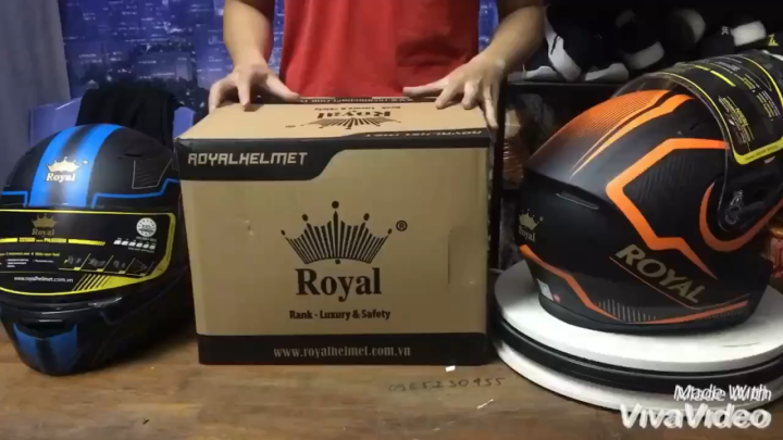 mũ bảo hiểm fullface chính hãng royal lật cằm M179 tem