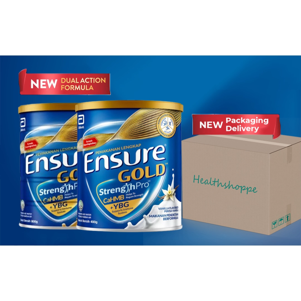 Ensure Gold 400g – Complete Balanced Nutrition by Abbott | Vanilla/Wheat/Coffee/Almond Flavor | Adult & Elderly Supplement [EXP DATE: JAN2027]