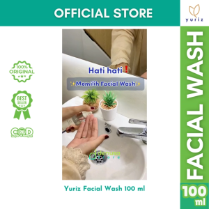 Yuriz Facial Wash 100 ml | Sabun Cuci Muka Gentle Cleanser Pembersih Wajah Perawatan Mencerahkan