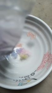 Mote manik manik Warna soft pastel Pecah Kaca berat 10 gr