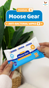 Moose Gear Baby Wipes Premium Antibacterial 90sheets 6PACKS Kills 99.9% Germs Thick & Soft