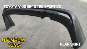 TOYOTA VIOS 08-13 NCP-93 TRD SPORTIVO  REAR SKIRT 2009 2010 2011 2012 2013 NCP93 MATERIAL PUR WITHOUT PAINT