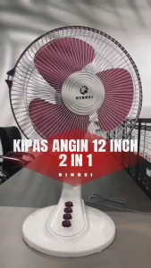 Kipas Angin Meja Renrei 12 Inc / Desk Fan / Mode Kipas 3 Speed Bergaransi