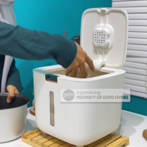 Goto [COD] Suki Dispenser Tempat Penyimpanan Wadah Beras 10 5 Kg Aesthetic