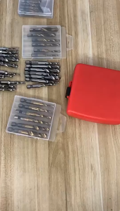 6 PCS Mata Bor HSS Kikir Ukir Kayu Mini Drill & Tuner Set