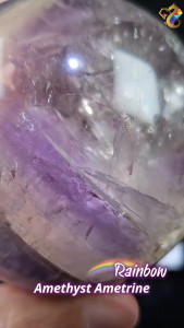 Premium Grade Rainbow Amethyst Ametrine Sphere
