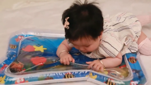 Baby Water Mat Play Mat Inflatable Thicken PVC Safety Cushion Toddler Fun Activity Play Center