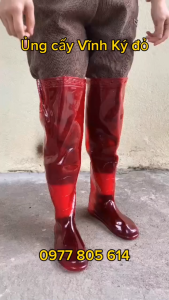 Ủng cấy Vĩnh Ký size 35-42 MÀU ĐỎ ĐẾ ĐỎ ủng đi cấy ủng lội nước ủng vk