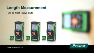 Proskit NT-8580 Laser Distance Measurer (80m) - Long distance measurement Ideal for measuring factory layout trench depth roof area for solar building & ceilings maintenance road works water level sheet rock measurement (ProsKit)