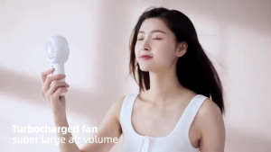 JISULIFE Life 5+ พัดลมพกพา 6000mAh พัดลมไร้ใบพัด ขนาดเล็ก รุ่น FA43 สีดํา