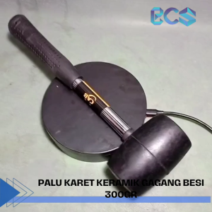 Palu Karet Gagang Besi Lapis Karet 300gr Palu Keramik