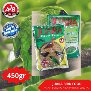 PAKAN BURUNG JUARA BIRD FOOD 450G EXTRA POWER KAYA NUTRISI ANTI STRES BURUNG MURAI CENDET JALAK CUCAK IJO