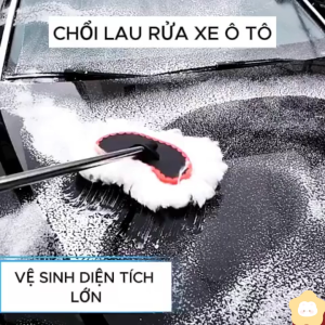 [HCM] Cây Lau Rửa Xe Ô Tô Cán Dài Lông Mềm-Randy