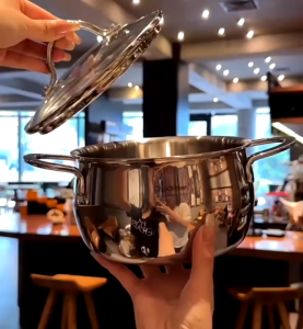 Nồi inox CHOCKMEN 16cm và 20 cm nồi thành cao inox nồi canh nồi đa năng CHOCKMEN nồi bếp từ