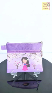 Pouch 2 RUANG Seri Girl Dompet Anak Dompet Suvenir Gift Ulang Tahun