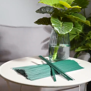 50Pcs 30/40CM Floral Bamboo Stick Flower Iron Wire DIY Flowers Rod Bouquet Making Material for Flower Arrangement