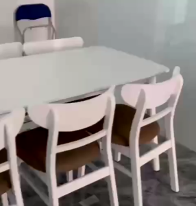 BÀN ĂN CƠM 6 GHẾ GỖ MANGO bất ngờ - BỘ GỒM một bàn 1M60 + 6 GHẾ - BH 12 tháng