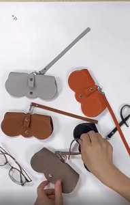 BECORATE Sunglasses Bag Portable anti-stress Storage Bag Myopia Glasses Protective Leather Glasses Case