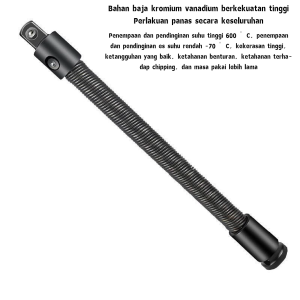 250/350mm Pemanjang Kunci Sok Socket Wrench Extension Rod Flexible Socket Extension Flexible Rod