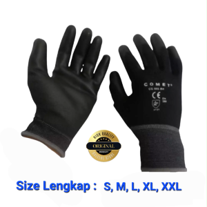 Comet Sarung Tangan Hitam Palmfit  Cg805bk Perbag Isi 10 Pasang  Baru