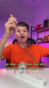 Siêu phẩm Dây sạc bọc dù 4 trong 1 sạc nhanh 65W / 27W siêu bền dây dẹt chống rối