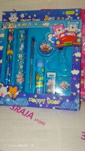 1 SET PENSIL PENGHAPUS RAUTAN KARAKTER 9 IN 1