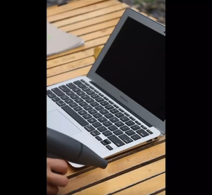 พัดลมเทอร์โบขนาดเล็ก 100000RPM ปรับความเร็วได้3ระดับ พัดลมเทอร์โบขนาดเล็ก แรงสูงขนาด42W 3300mAh DC5V