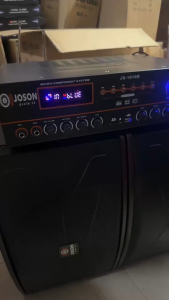Joson JS-1010 10 Inches Micro Component System (Amplifier + Speakers) Karaoke Set 1000Watts With Free Wired Microphone