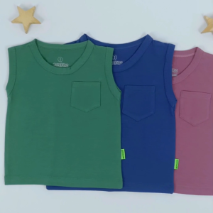 Movekidz - Casual Tees Pocket - Sleeveless pocket/Kaos saku anak polos